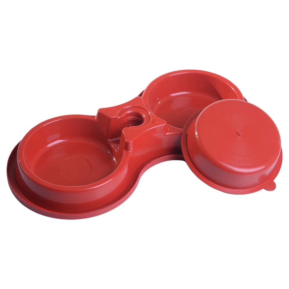 Comedouro e Bebedouro Garrafa Pet Vermelho Alvorada — foto 4