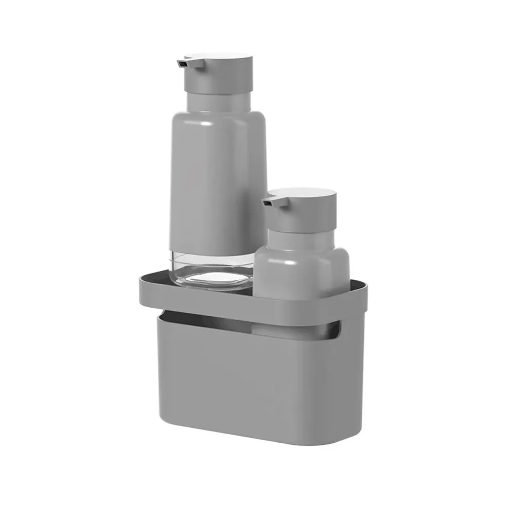 Conjunto Dispensers e Organizador Flow Chumbo Ou — foto 2