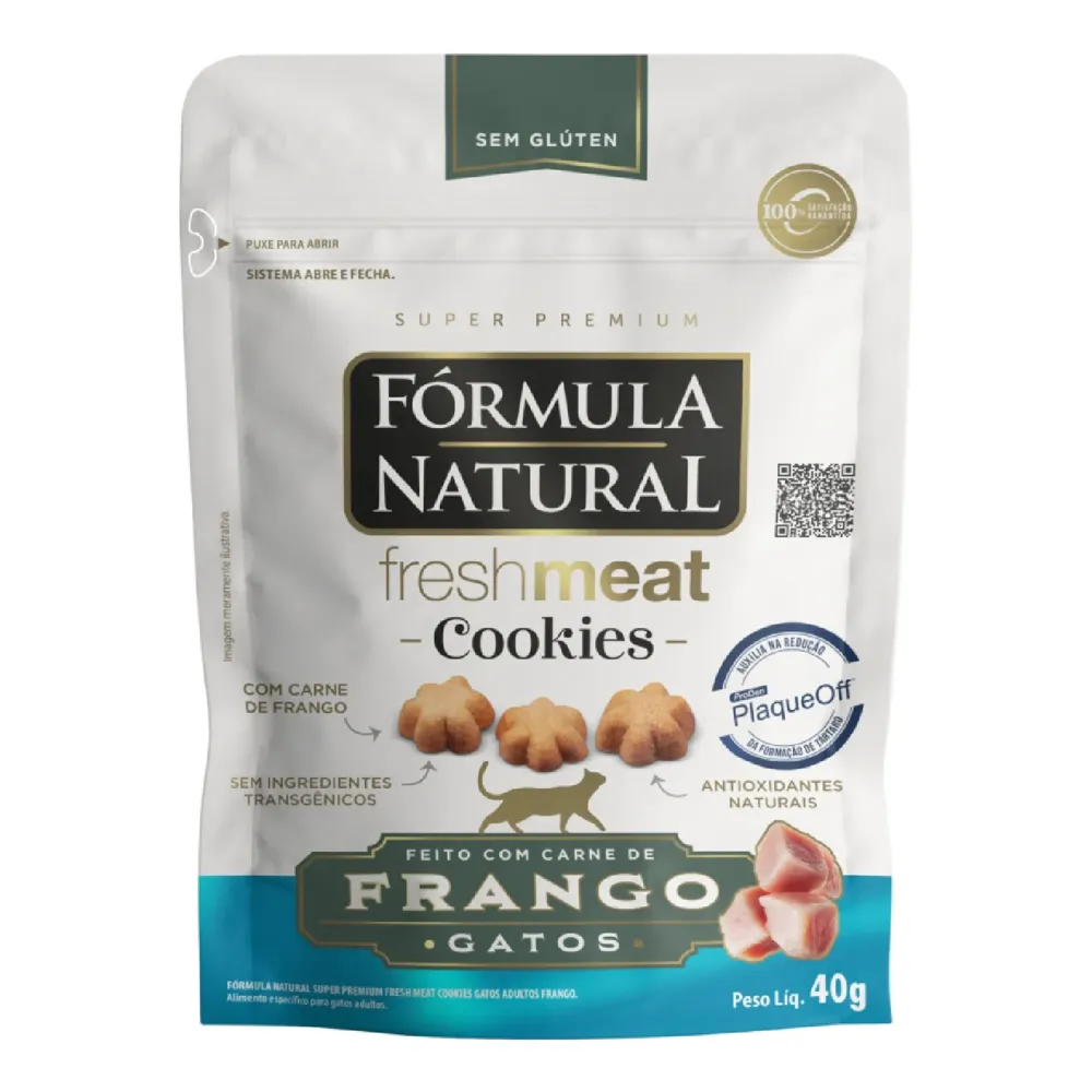 Cookies Fórmula Natural Fresh Meat Gatos Adultos Frango