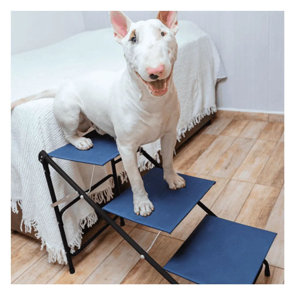Escada Big Cães até 40kg Tubline Azul — foto 3
