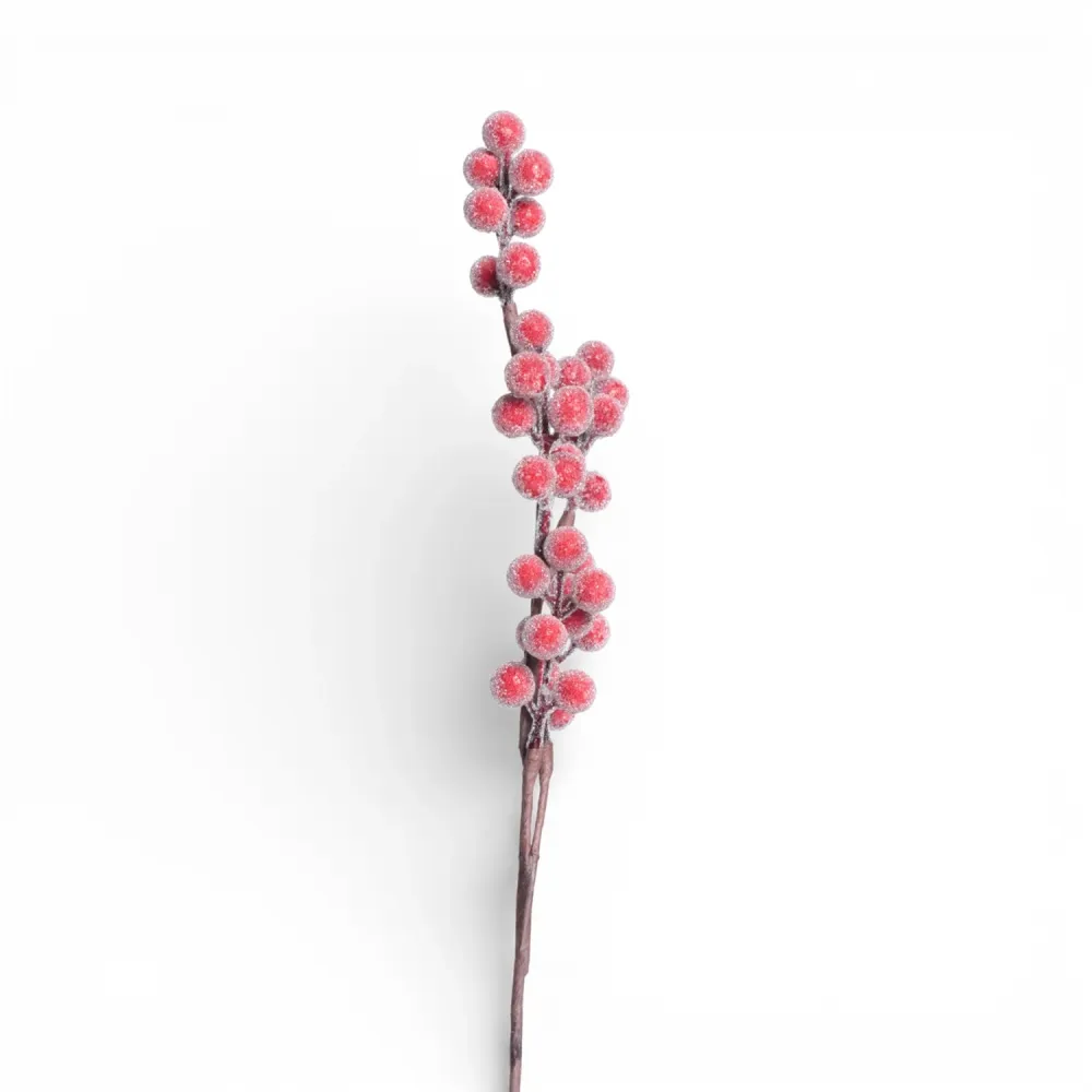 Galho Decorativo Berry 41cm Vermelho Cromus — foto 2