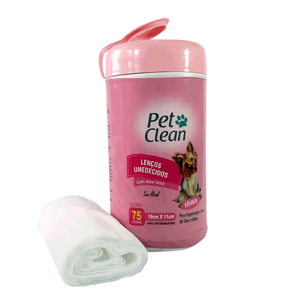 Lenços Umedecidos Fêmea Pet Clean — foto 2