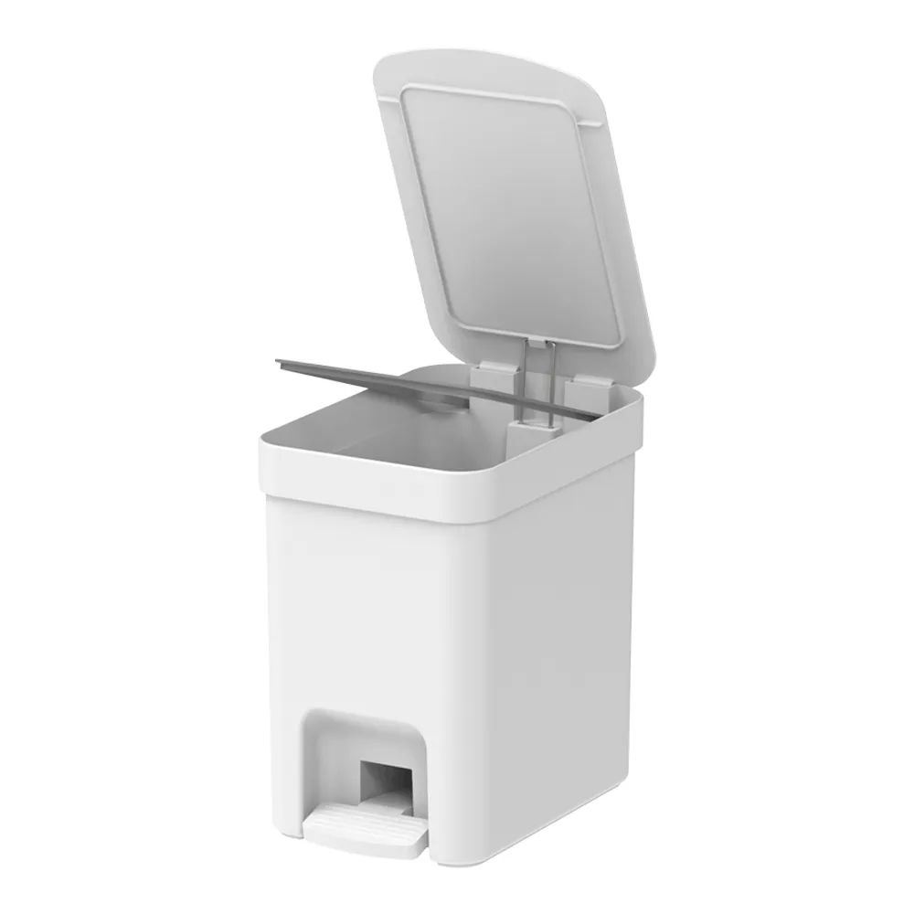 Lixeira com Pedal Trium Branco Ou — foto 2