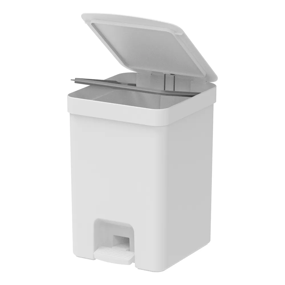 Lixeira com Pedal Trium Branco Ou — foto 4