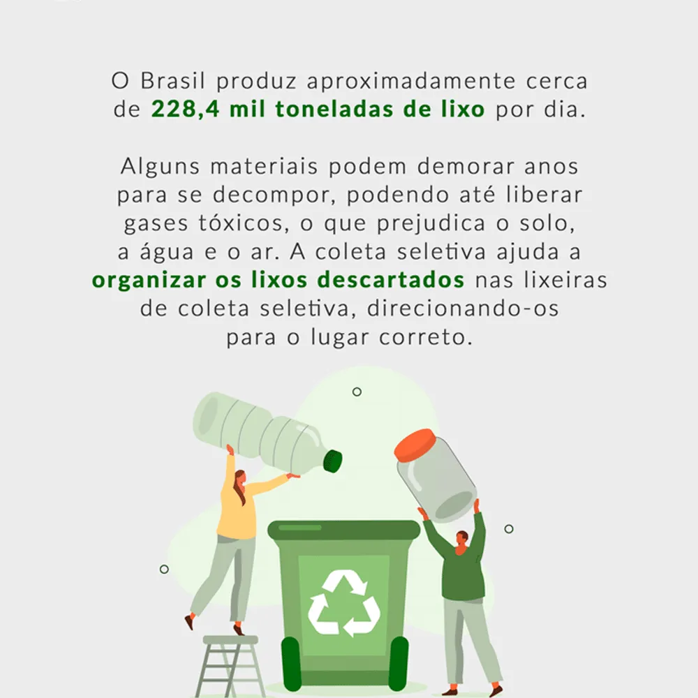 Lixeira Ecofácil para Coleta Seletiva Arthi — foto 6