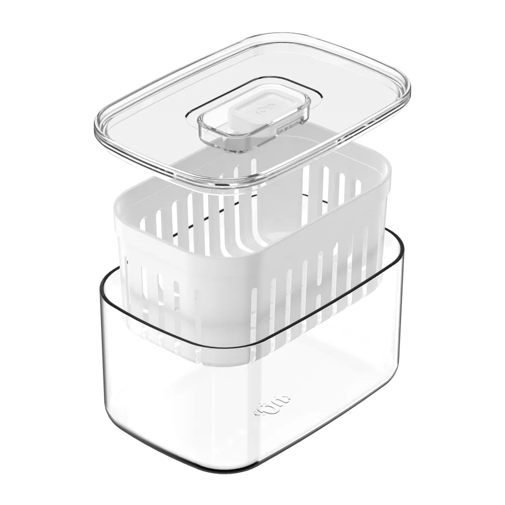 Organizador com Cesto Clear Fresh Transparente Ou — foto 2