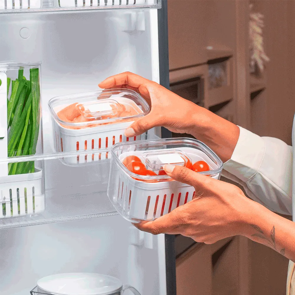 Organizador com Cesto Clear Fresh Transparente Ou — foto 3