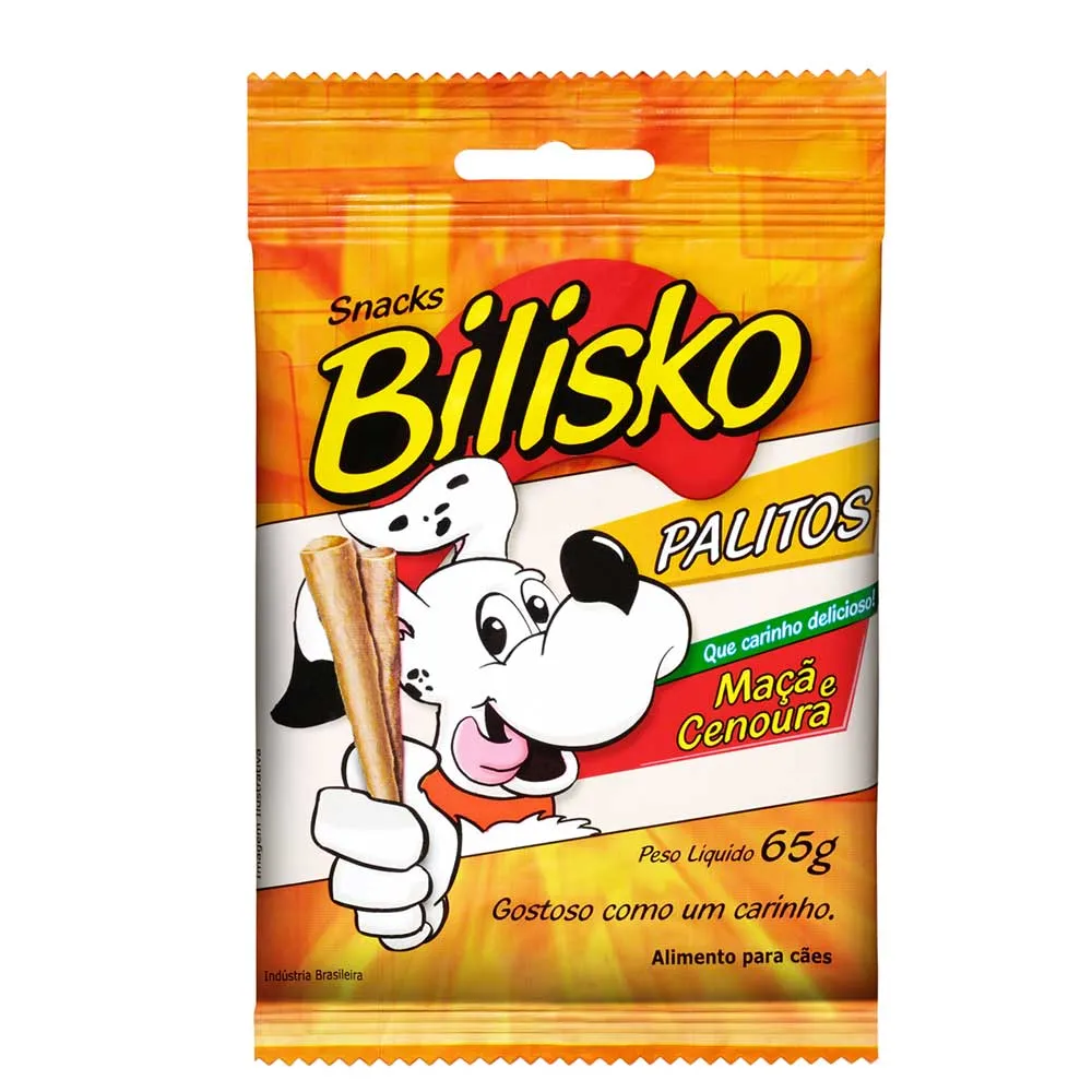 Petisco Bilisko Palito Maçã e Cenoura para Cães