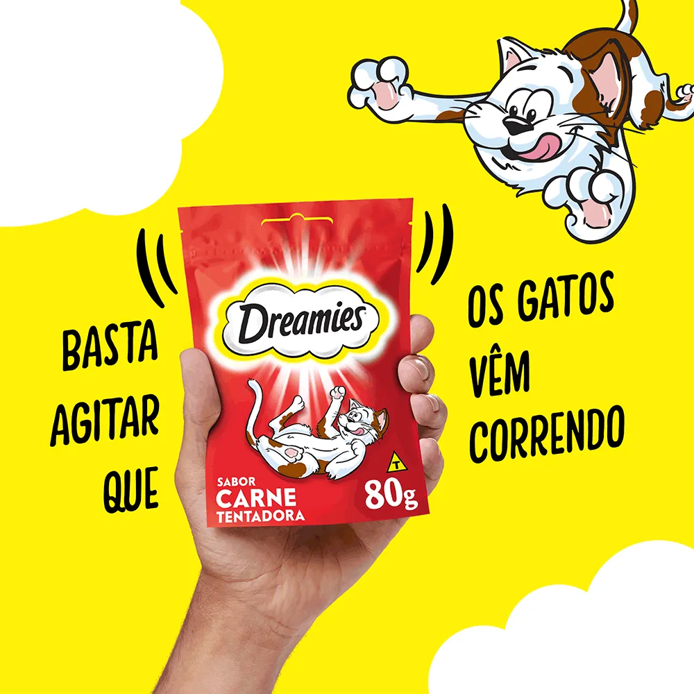Petisco Dreamies para Gatos Adultos Carne Tentadora — foto 6