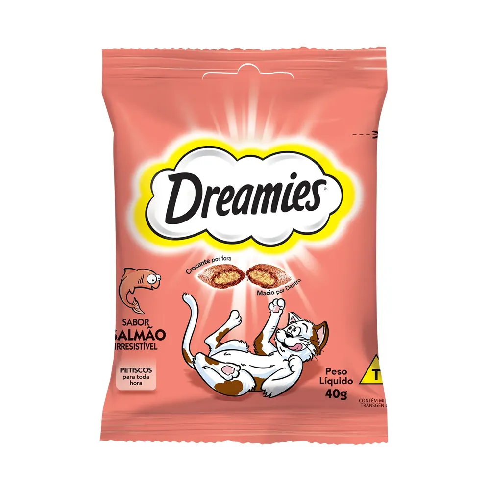 Petisco Dreamies Salmão Irresistível Gatos Adultos — foto 2