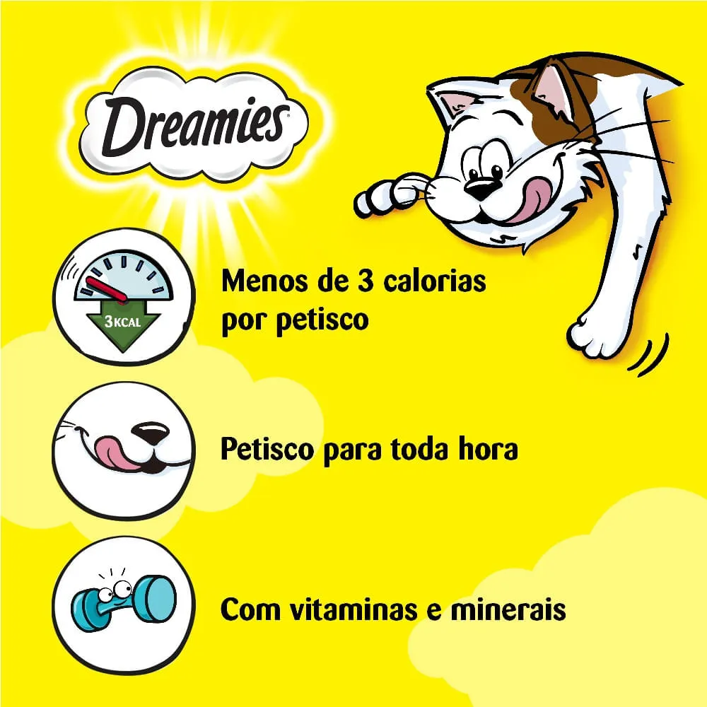 Petisco Dreamies Salmão Irresistível Gatos Adultos — foto 4
