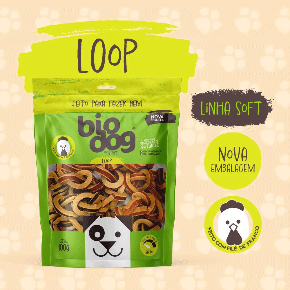 Petisco Loop Macio Frango e Peixe Biodog — foto 3