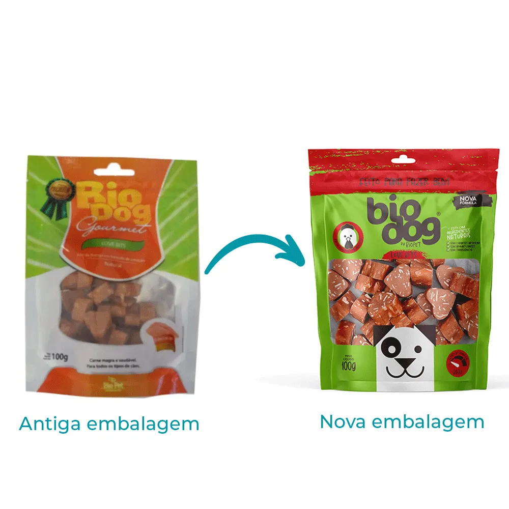 Petisco Love Bits Macio Frango e Peixe Biodog — foto 2