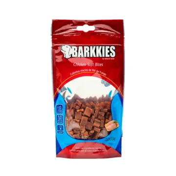 Petisco Natural Cães Barkkies Soft Bites Frango