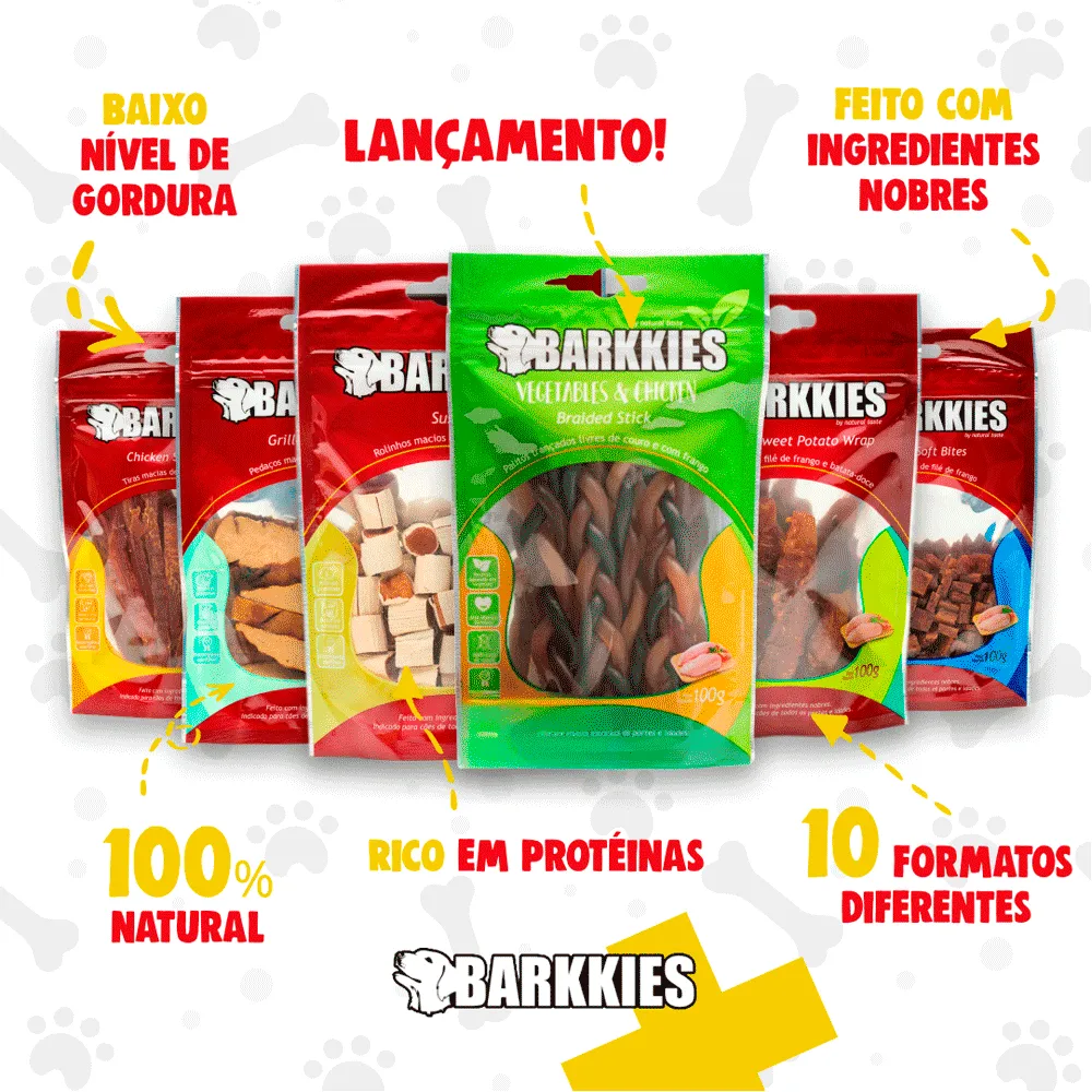Petisco Natural Cães Barkkies Prime Fillet Pato — foto 3