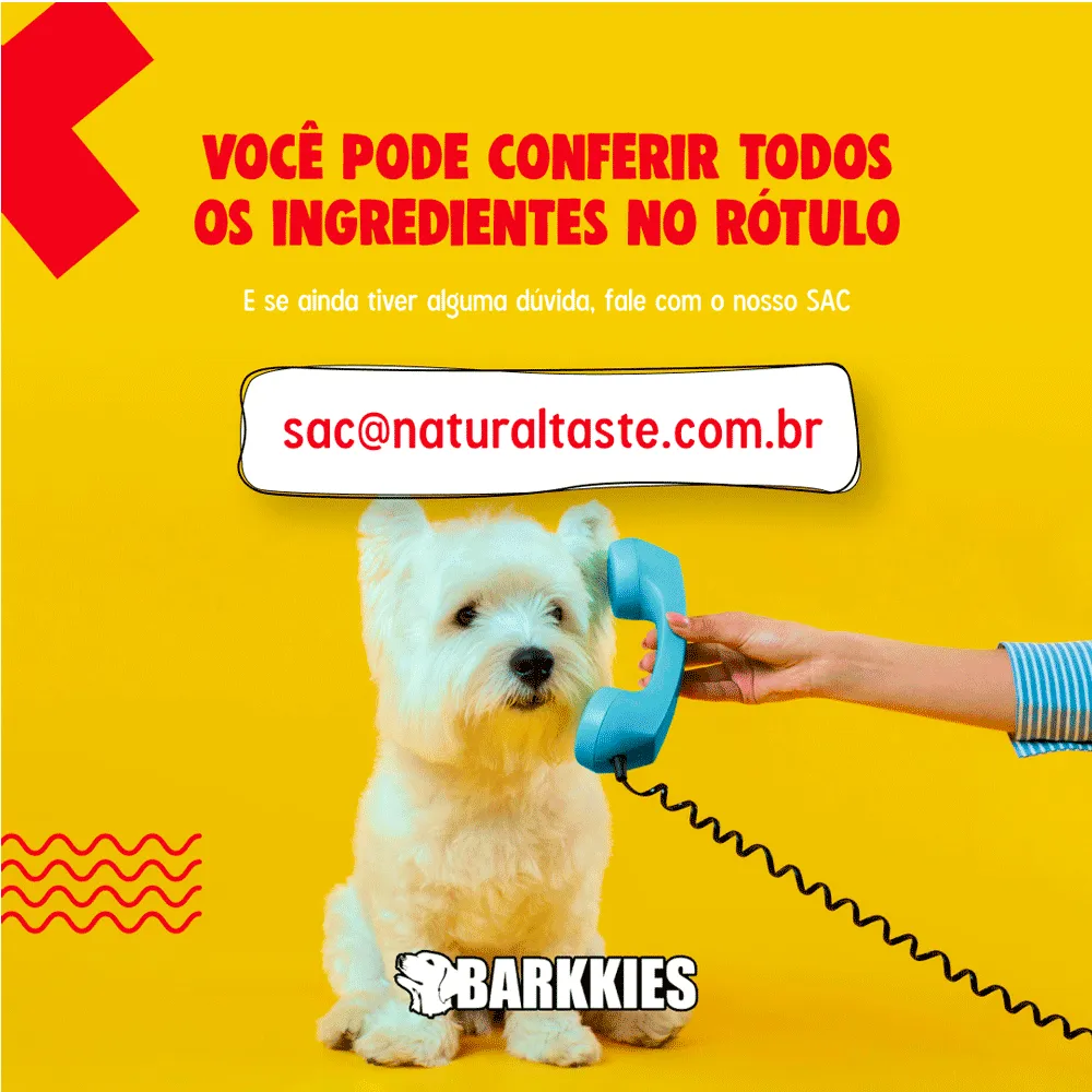 Petisco Natural Cães Barkkies Striped Bone Vegetais e Frango — foto 6