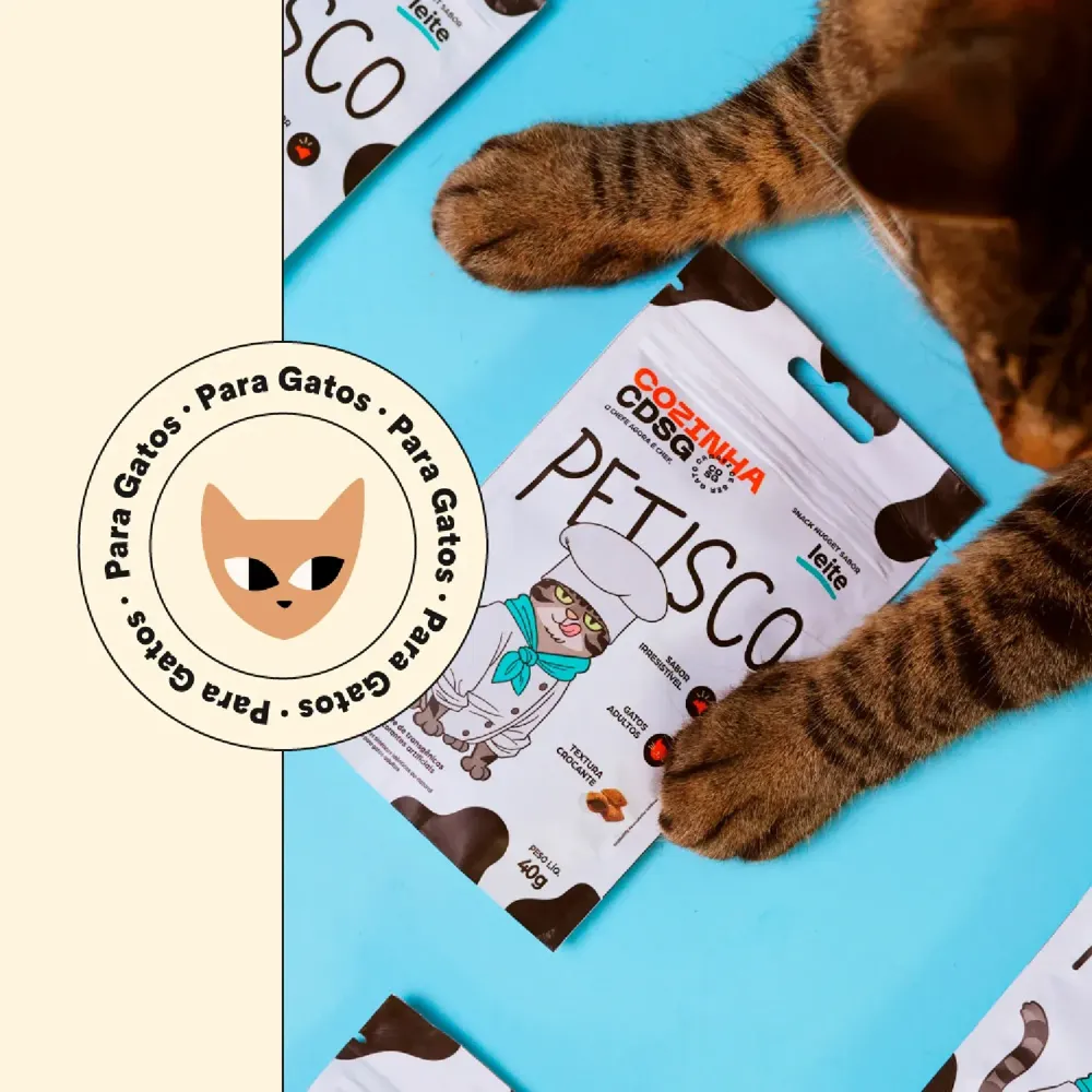 Petisco Nugget para Gatos Leite Cansei de Ser Gato — foto 5