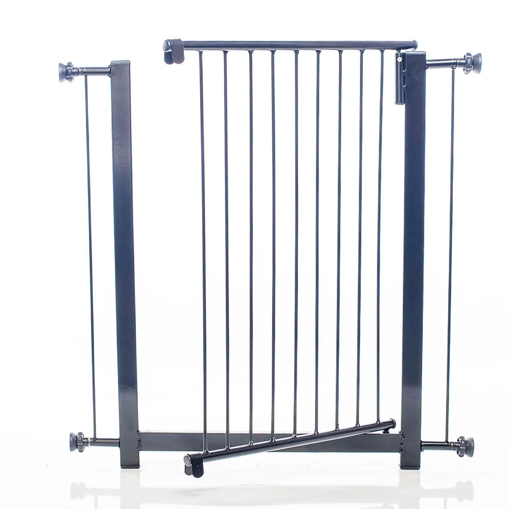 Portão Clássico Plus Grade Porta 80cm NF Pet Preto