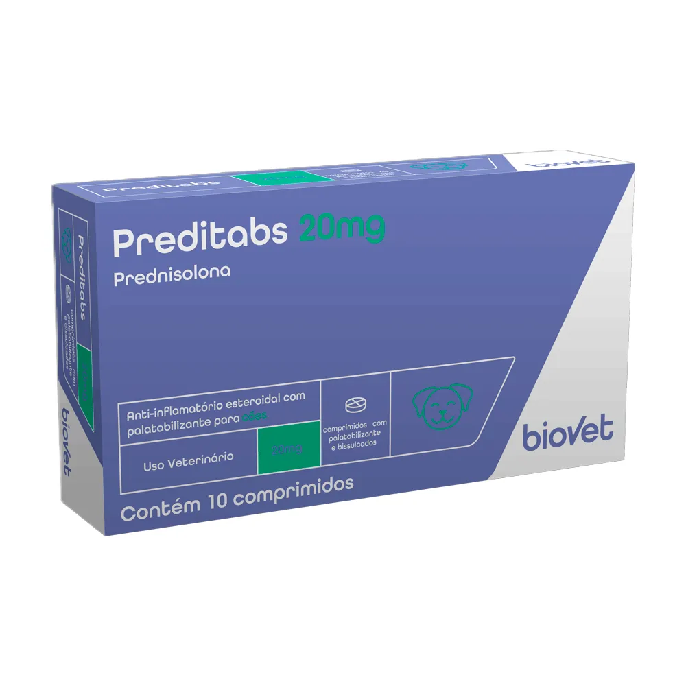 Preditabs 20 mg Anti-inflamatório para Cães