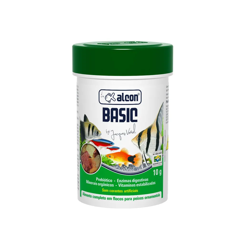 Ração em Flocos para Peixes Basic Alcon