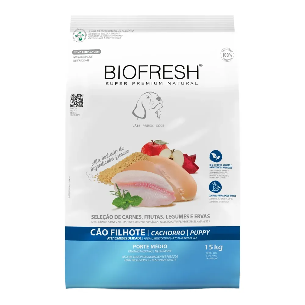 Ração Biofresh Cães Adultos Raças Grandes e Gigantes Frango