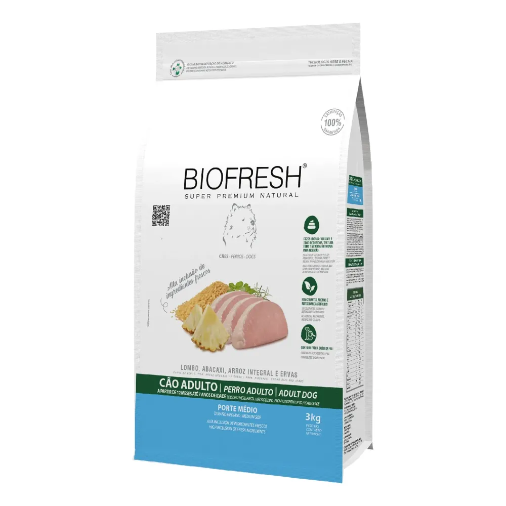 Ração Biofresh Cães Adultos Raças Médias Lombo e Abacaxi — foto 2