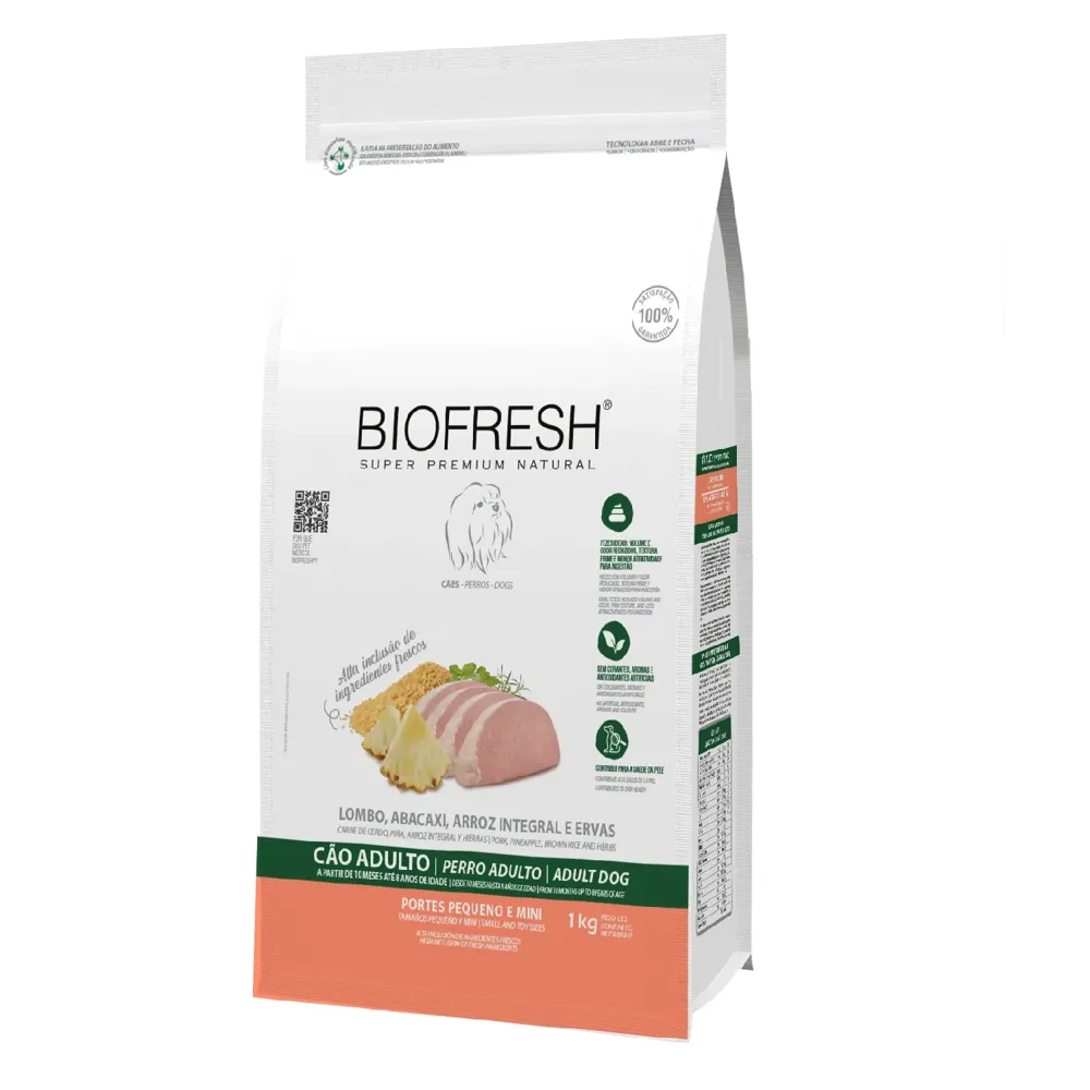 Ração Biofresh Cães Adultos Raças Minis e Pequenas Lombo e Abacaxi — foto 2