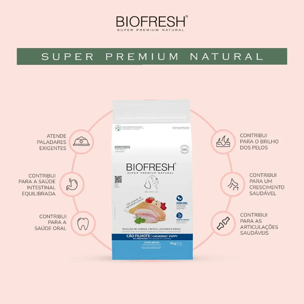 Ração Biofresh Cães Filhotes Raças Médias — foto 4