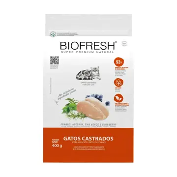 Ração Biofresh Gatos Castrados Frango