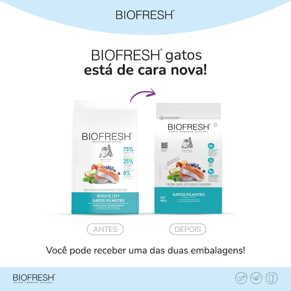 Ração Biofresh Gatos Filhotes Salmão — foto 4