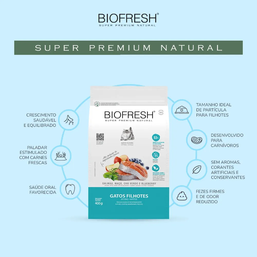 Ração Biofresh Gatos Filhotes Salmão — foto 6