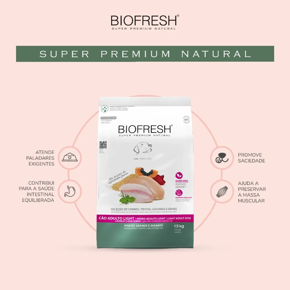 Ração Biofresh Light Cães Adultos Raças Grandes e Gigantes — foto 4