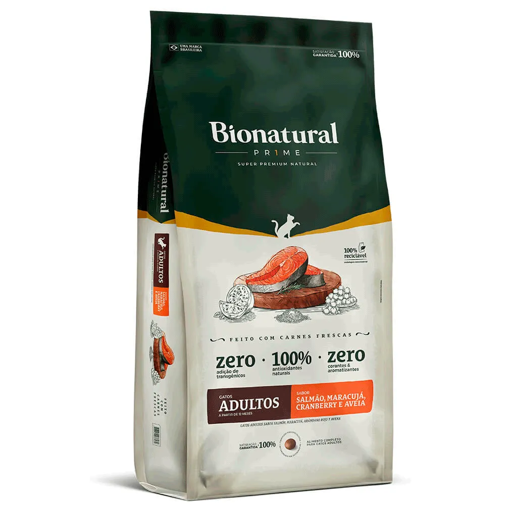 Ração Bionatural Prime Gatos Adultos Salmão — foto 2