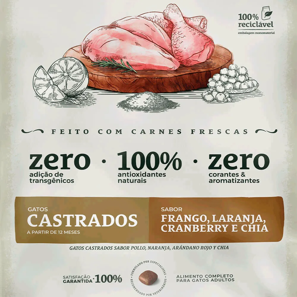 Ração Bionatural Prime Gatos Castrados Frango — foto 4