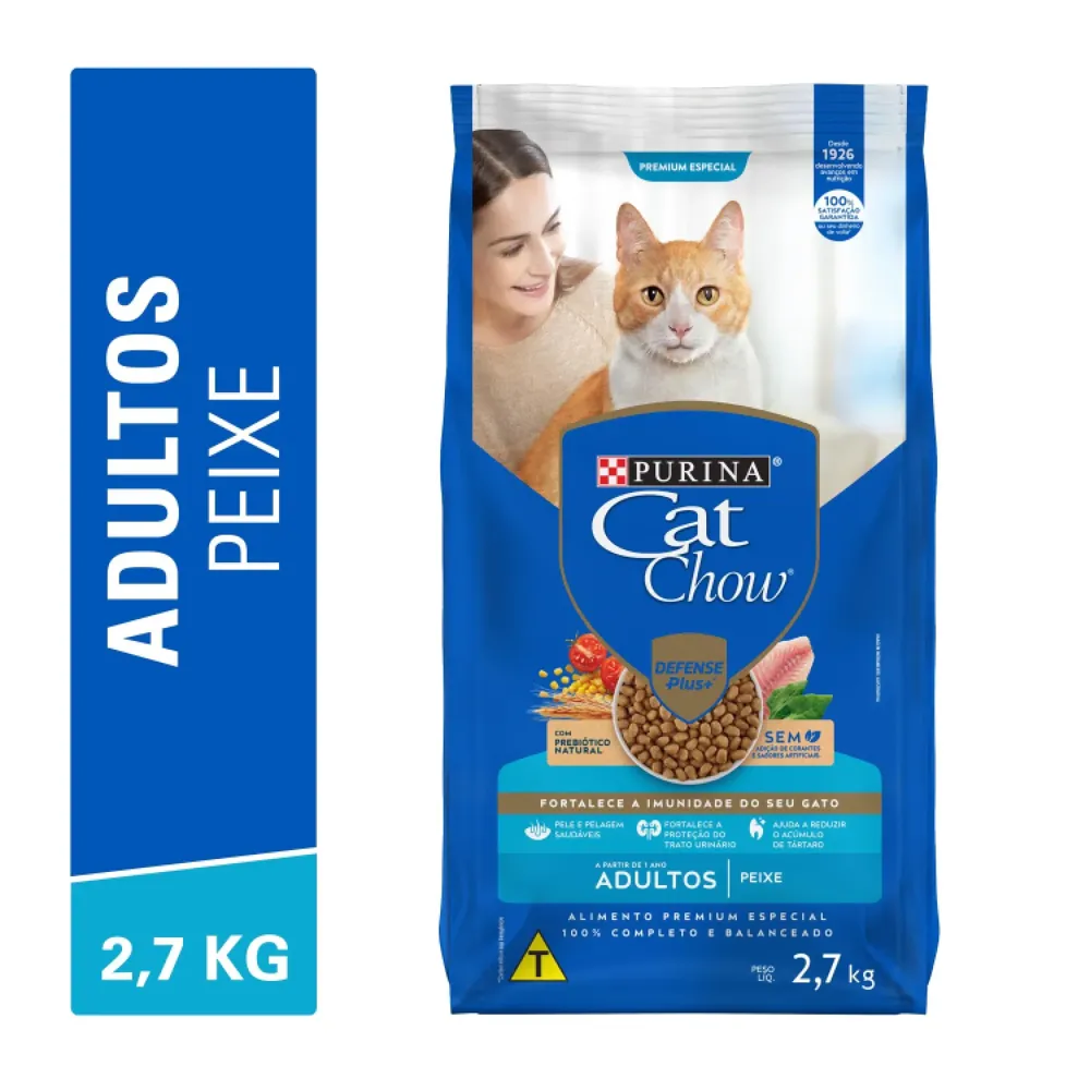 Ração Cat Chow Gatos Adultos Peixe — foto 2