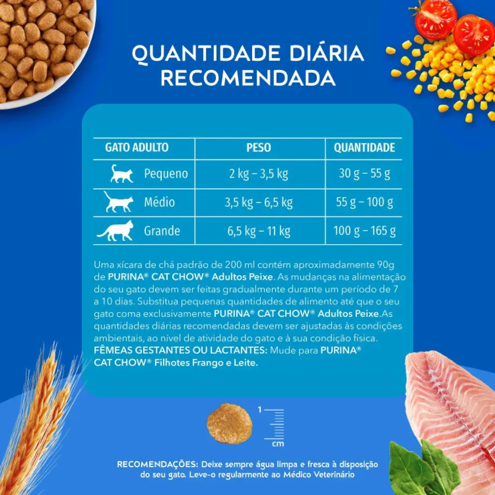 Ração Cat Chow Gatos Adultos Peixe — foto 5