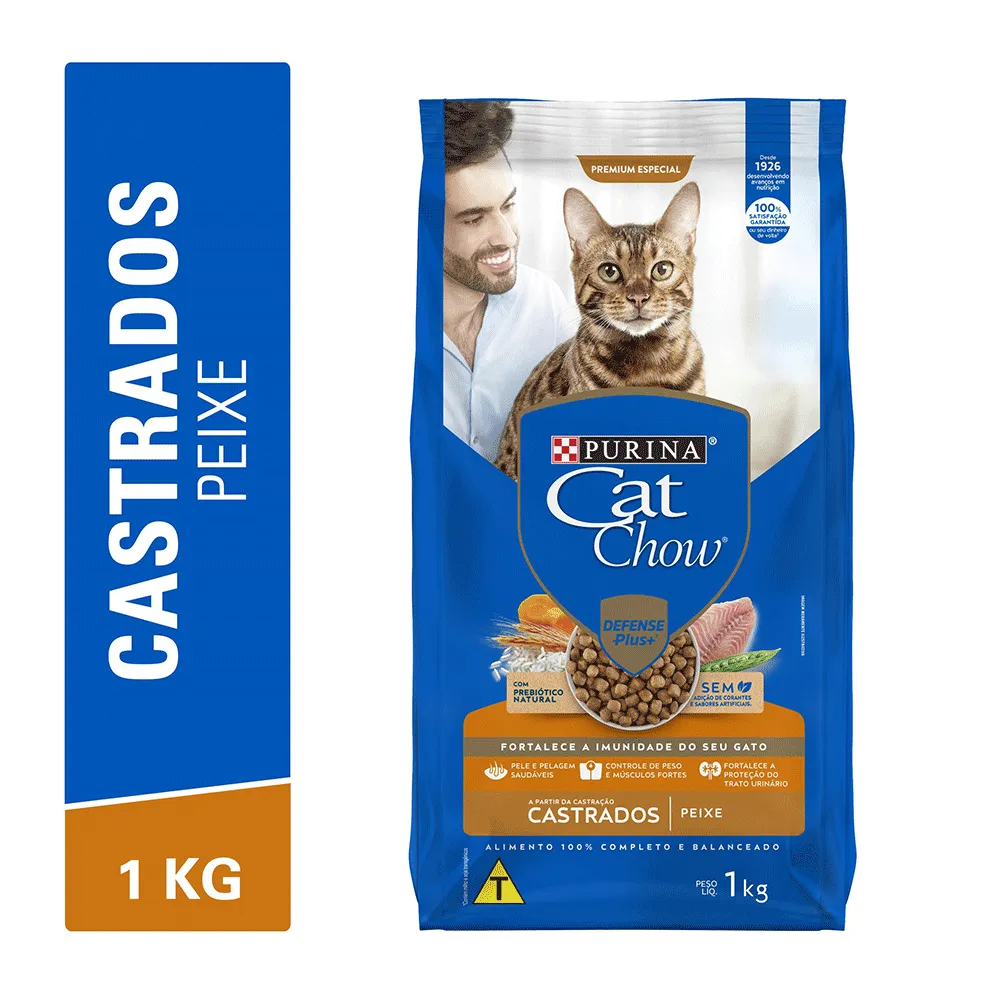 Ração Cat Chow Castrados Peixe — foto 2