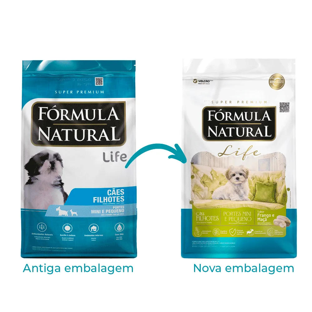 Ração Fórmula Natural Life Super Premium para Cães Filhotes Minis e Pequenos — foto 2