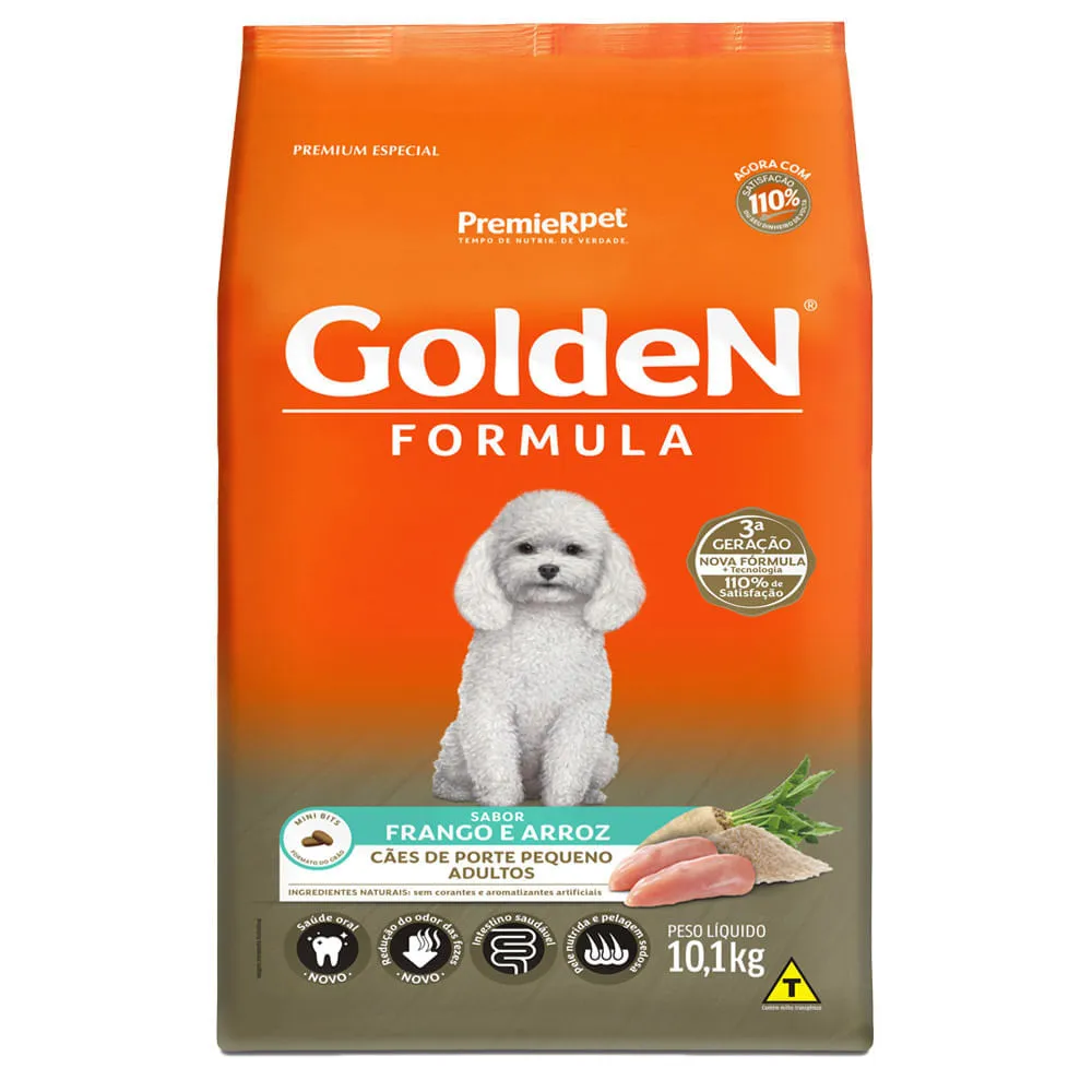 Ração Golden Fórmula Cães Adultos Raças Pequenas Frango, Arroz e Vegetais Mini Bits — foto 6