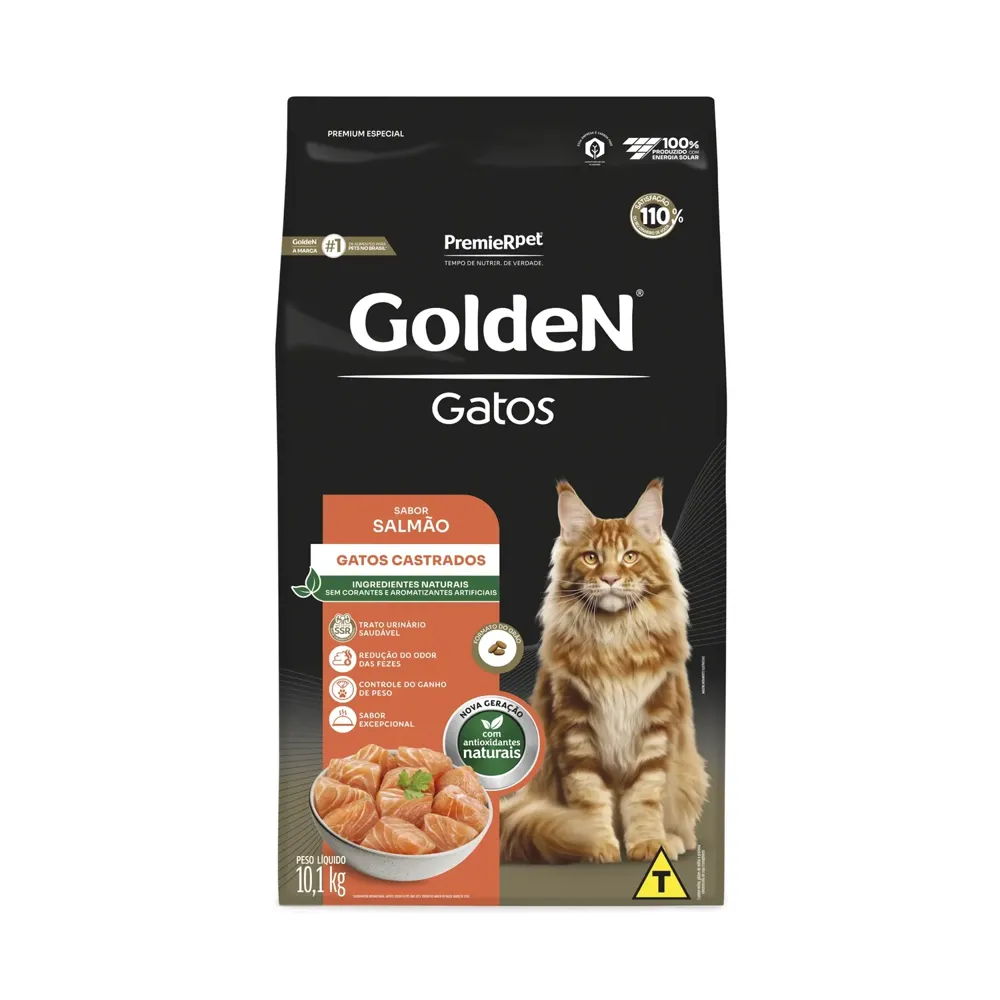 Ração Golden Gatos Adultos Castrados Salmão — foto 5