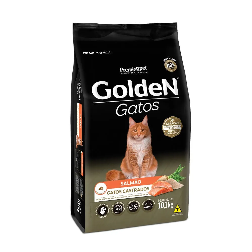 Ração Golden Gatos Adultos Castrados Salmão — foto 6