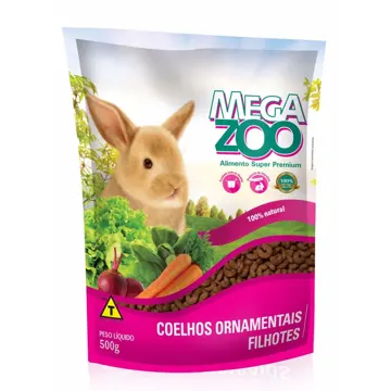 Ração para Coelhos Ornamentais Filhotes Megazoo