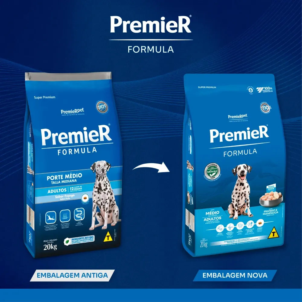 Ração Premier Formula Cães Adultos Raças Médias Frango e Mandioca — foto 6