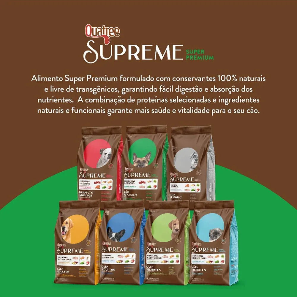Ração Quatree Supreme Cães Sênior Raças Médias e Grandes — foto 5