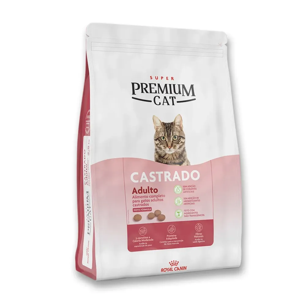 Ração Royal Canin Super Premium Cat para Gatos Adultos Castrados