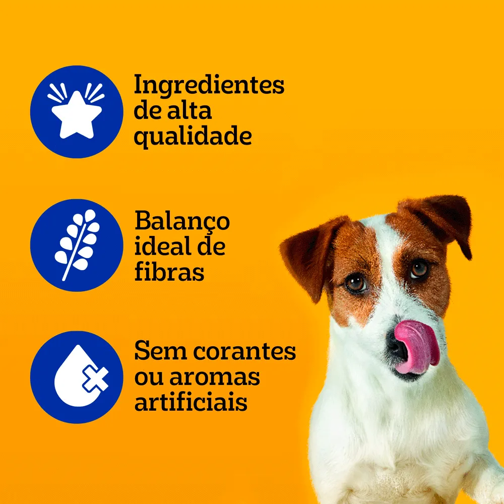 Ração Úmida Pedigree Sachê Cães Adultos Raças Pequenas Carne ao Molho — foto 5