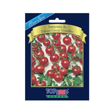 Sementes de Tomate Cereja Vermelho Blue Line Topseed Garden