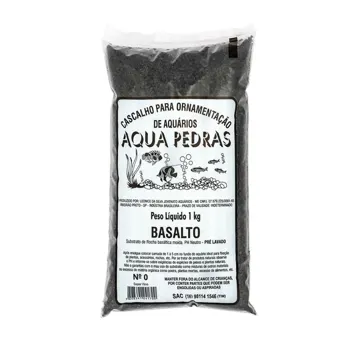 Substrato para Aquários Basalto Aqua Pedras Nº 0