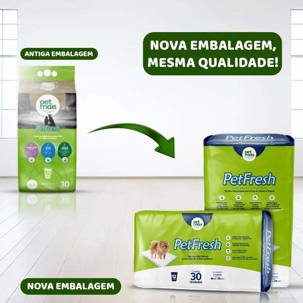 Tapete Higiênico Pet Fresh 80x60cm Petmais — foto 3