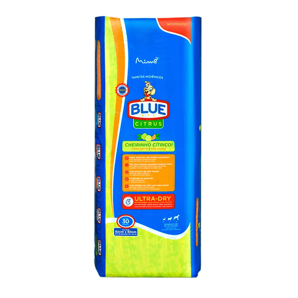 Tapete Higiênico Blue Citrus 82x60cm para Cães — foto 2